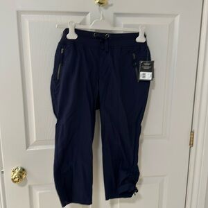Modern Fit Navy Capris